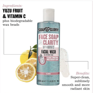 Soap & Glory Face Soap & Clarity Facial Wash with Vitamin C 350ml
