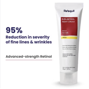 RE' EQUIL 0.3% Retinol Night Cream, Improves Skin Texture, Reduces Acne, Unisex, For All Skin Types, 30G