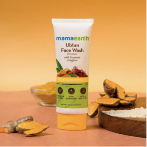 mama earth ubtan tan removal face wash 100ml