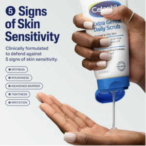 Cetaphil Extra Gentle Daily Scrub Exfoliants with Hydrating Glycerin, 6 oz