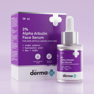 The Derma Co 2% Alpha Arbutin Face Serum - 30ml | Treats Dark Spots | Evens Skin Tone