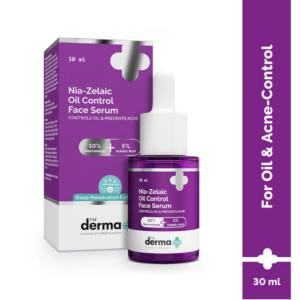 The Derma Co Nia-Zelaic Oil Control Face Serum with 10% Niacinamide & 5% Azelaic Acid | Reduces Acne Marks | Prevents New acne | Controls Oil Production | Kills 99% Of Acne Bacteria| | Face S
