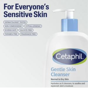 Cetaphil Face Wash Hydrating Gentle Skin Cleanser for Dry to Normal Sensitive Skin