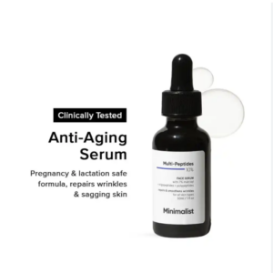 Minimalist Multi Peptide Night Face Serum for Ageless Younger Skin, 30 ml | Collagen Boosting, Hydrating & Overnight Repair Serum for Women & Men with 7% Matrixyl 3000 & 3% Bio-Placenta
