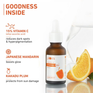 Plum Mandarin & 15% Vitamin C Glow Face Serum 30ml