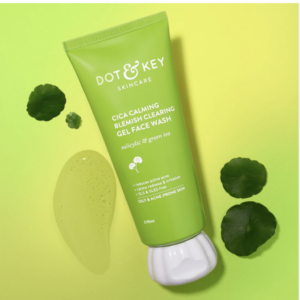 Dot & Key Cica Calming Blemish Clearing Face Wash 100ml & Cica & Niacinamide Spot Reduction Oil Free Moisturizer - 50g | For Acne Prone Skin | Skin Care Combo | For Women & Men