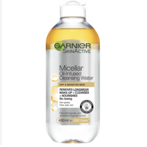 Garnier Micellar Water Oil Infused Facial Cleanser and Makeup Remover 400ml