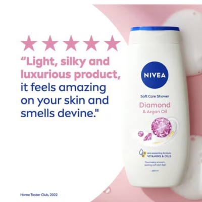 NIVEA Shower Cream Gel, Indulgent Moisture Diamond, 250ml