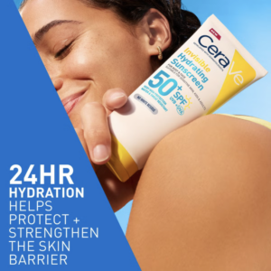 CERAVE INVISIBLE HYDRATING SUNSCREEN SPF 50 FOR BODY, FACE, & ALL SKIN TYPES WITH 3 ESSENTIAL CERAMIDES 177 ML