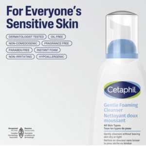 Cetaphil Gentle Foaming Cleanser | Removes Dirt, Oil and Makeup | For Sensitive Skin | 236ml