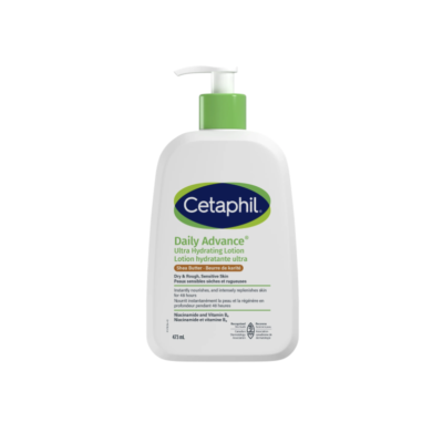 Cetaphil DailyAdvance Ultra Hydrating Lotion With Shea Butter and Vitamin E | 48hr Hydration | For Dry and Sensitive Skin | Dermatologist Recommended 500ml