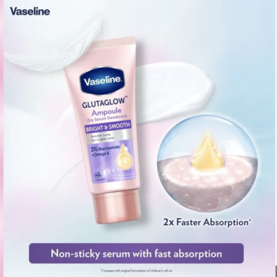Vaseline GlutaGlow Ampoule Dry Serum Deodorant Bright & Smooth - Thailand