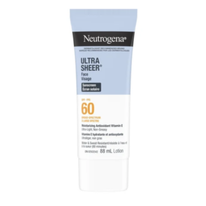 Neutrogena Ultra Sheer Face Sunscreen SPF 60 88 mL