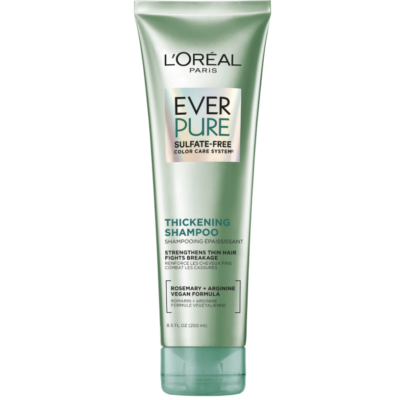 Loreal Paris Sulfate Free Thickening Shampoo for Fortifying Fine Hair, EverPure