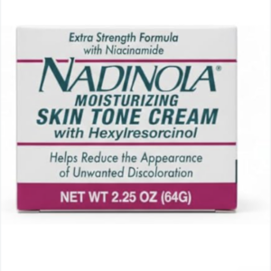 Nadinola Moisturizing Skin Tone Cream with Vitamin E and Hexylresorcinol, Helps Reduce Unwanted Discoloration 2.25 Oz