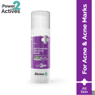 The Derma Co Sali-Cinamide Anti-Acne Face Serum With 2% Salicylic Acid & 5% Niacinamide