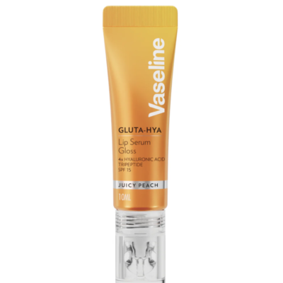 Vaseline Gluta-Hya Juicy Peach Lip Serum Gloss SPF15 10ml
