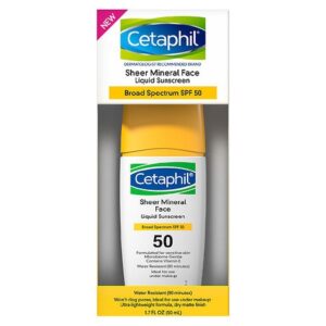 Cetaphil SHEER MINERAL SUNSCREEN FACE LIQUID BROAD SPECTRUM SPF 50