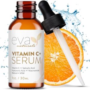 Eva Naturals Vitamin C Face Serum With Hyaluronic Acid - Anti Aging Serum