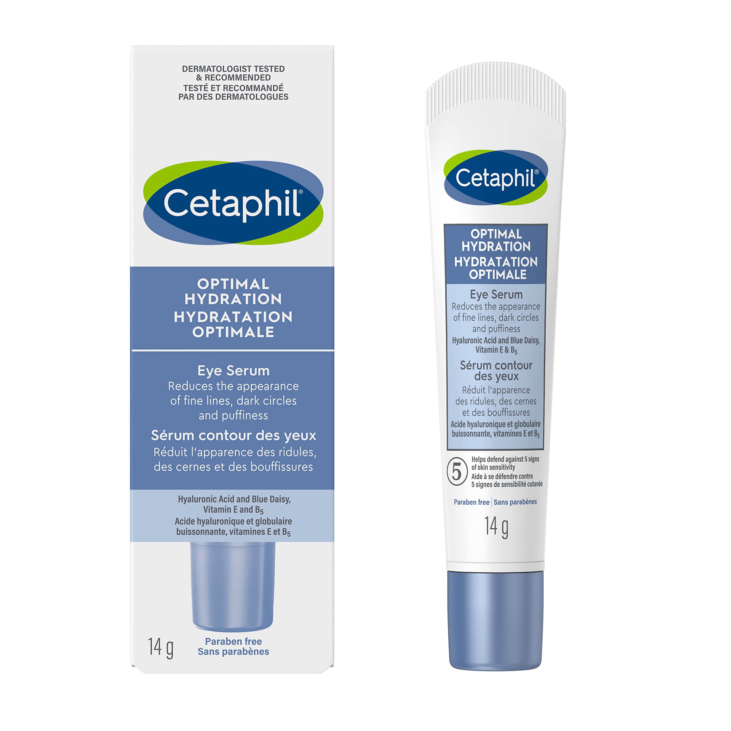 Cetaphil Optimal Hydration Eye Serum For Wrinkles, Dark Circles & Puffiness, Dry, Dehydrated and Sensitive Skin - CANADA