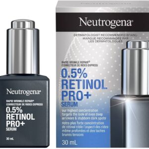 Neutrogena Retinol, Rapid Wrinkle Repair 0.5% Pure Retinol Pro+ Serum -reduce the look of fine lines, wrinkles, dark spots, and dullness - 30 mL - Canada