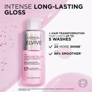 L'Oréal Paris Elvive Glycolic Gloss 5 Minute Lamination Treatment for Dull Hair 200ml