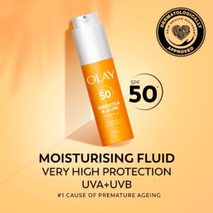 Olay VITAMIN C SPF50+ BRIGHTEN & GLOW 3-IN-1 MOISTURISER FLUID