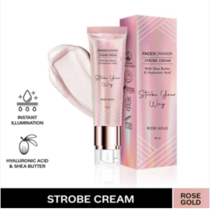 Strobe Cream - Rose Gold | with Shea Butter & Hyaluronic Acid | Hydrating & Illuminating Makeup
