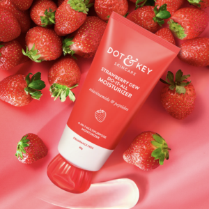 Dot & Key Strawberry Dew Do-It-All Moisturizer Niacinamide, Peptides & Hyaluronic acid, Non-Sticky