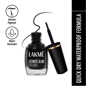 Lakme Ultimate Glam Eye Liner, Semi Matte, Black