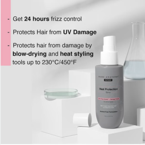 Bare Anatomy Heat Protection Spray Serum| Controls Frizz for up to 24 Hrs