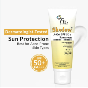 Fixderma Shadow Sunscreen SPF 50+ Gel For Oily Skin Acne Prone UVA UVB PA+++ Protection - 40g- india