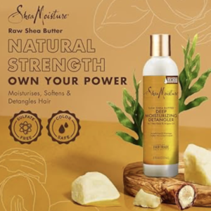 SheaMoisture Raw Shea Butter Deep Moisturizing Detangler for Dry, Damaged Hair, Hair Styling Product Formulated with Sea Kelp and Argan Oil
