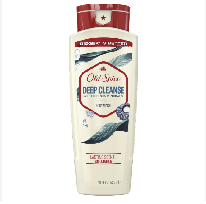 Old Spice Men's Liquid Body Wash Deep Cleanse with Deep Sea Minerals, All Skin Types 532ml