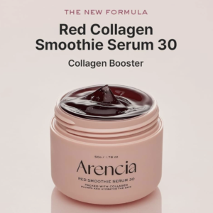 Arencia Overnight Red Smoothie Face Mask Serum, Glowing & Soothing with 30% red collagen, Niacinamide, Peptide, Vitamin E