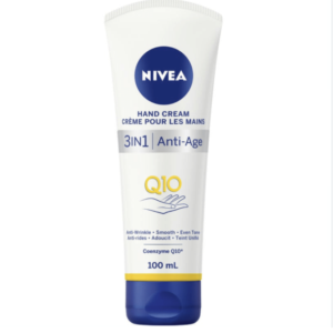 NIVEA 3 in 1 Anti Aging Hand Cream Q10 (75ml), Anti-Wrinkle Hand Care with Q10 & UV Filter, Nourishing Cream for Normal to Dry Hands