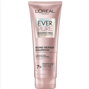 Loreal Paris EverPure Sulfate-Free Bonding Shampoo for Strengthening Weak, Damaged, Colour-Treated Hair, With Citric Acid, 200ml