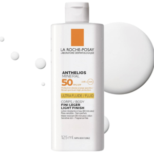 La Roche-Posay Mineral Sunscreen, Anthelios Tinted Mineral Face Ultra-Fluid SPF 50 Lotion & Mineral Body SPF 50 Lotion with UVA-UVB Sun Protection, Titanium Dioxide, Fragrance Free & Water Re
