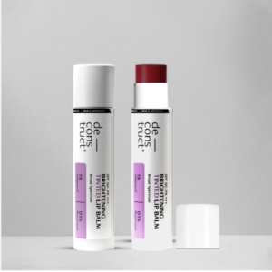 Deconstruct Brightening Tinted with SPF 30 | For Dark, Pigmented, Dry, Flaky Lip | SPF 30 for Sun Damage and Discoloration | Lip Balm for Glossy Buttery Soft Pink Lips | For Women & Men