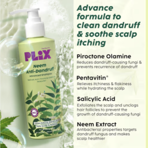 The Plant Fix Plix Neem Anti-Dandruff Advanced Shampoo | Piractone Olamine & Pentavitin Paraben & Sulphate Free | For Men & Women | 200ml Visit the PLIX - THE PLANT FIX Store