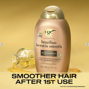 OGX Ever Straightening + Brazilian Keratin Smooth Shampoo 385ml