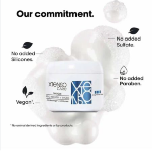 Loreal PROFESSIONNEL X-TENSO CARE MASQUE FOR SMOOTH, MANAGEABLE HAIR (196GM)- India