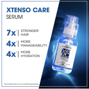 Loreal Professionnel Paris Xtenso Care Leave-In Serum for Frizz-Free, Smooth & Manageable Hair 50ml | Enriched with Pro Keratin & Incell | For Unisex | Unruly, Unmanageable Hair