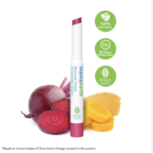 Beetroot Tinted 100% Natural Lip Balm with Beetroot and Beeswax for Soft & Supple Lips