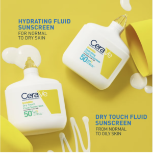 CeraVe Invisible Hydrating Fluid Sunscreen SPF 50 50ml