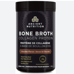 Ancient Nutrition Bone Broth Collagen Protein - Chocolate, Formulated by Dr. Josh Axe, Collagen Peptides, Supports Joints, Skin and Nails, Made Without Added Sugar, Gluten & Dairy- CANADA