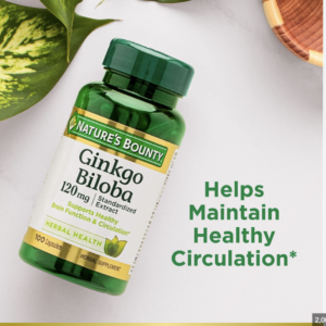 Nature's Bounty Ginkgo Biloba Capsules 120MG