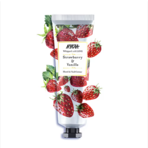 Nykaa Naturals Strawberry & Vanilla Hand & Nail Creme, 30ml| With Avocado, Almond Oil, Jojoba Oil & Hyaluronic Acid| Moisturises & Nourishes Skin| Combats Dryness| Non-Greasy & Non-Sticky For