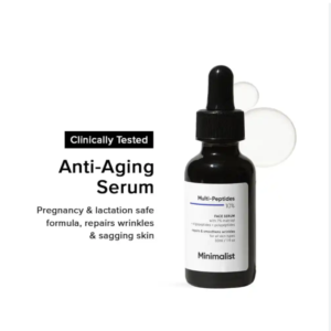 Minimalist Multi Peptide Night Face Serum for Ageless Younger Skin, 30 ml | Collagen Boosting, Hydrating & Overnight Repair Serum for Women & Men with 7% Matrixyl 3000 & 3% Bio-Placenta