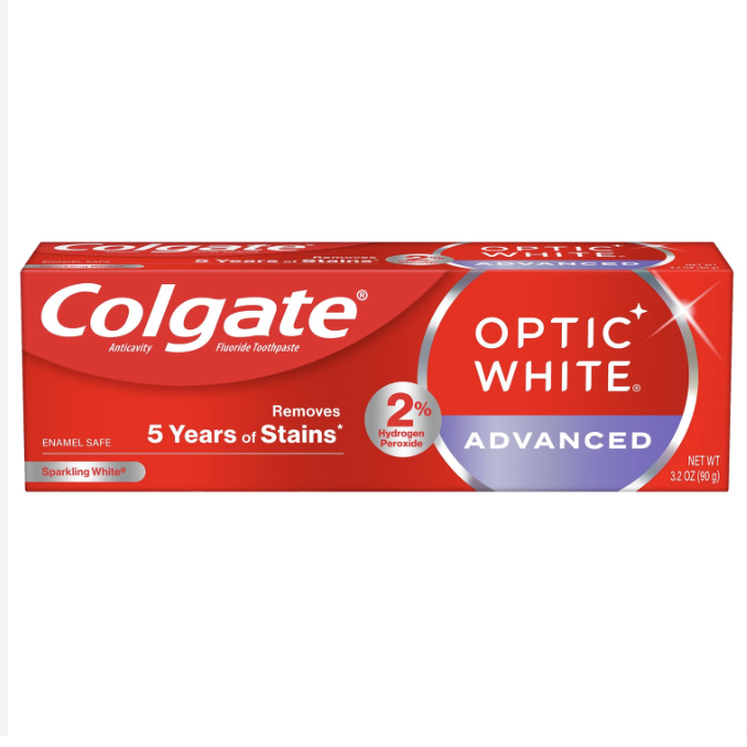Colgate® Optic White® Advanced Teeth Whitening Toothpaste, Sparkling White - 133ML